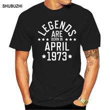 Camiseta de Legends Are Born April para hombre, ropa de calle famosa, cómica, de manga corta, Hip Hop, novedad de 1973 2024 - compra barato