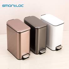Smartloc-cubo de basura silencioso de acero inoxidable para cocina, contenedor de basura de 5L, soporte para bolsa de basura, Cubo de cocina 2024 - compra barato