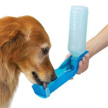 New Potable 250ml/500ML Foldable Pet Dog Cat Water Drinking Bottle Dispenser Travel Feeding Bowl Random Color 2024 - buy cheap