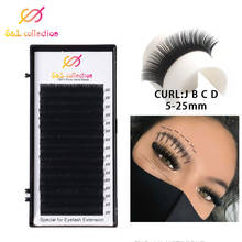 16Rows 7-15mm Mix Faux Eyelash Extension Individual Silk Mink Eyelashes Professional Natural 3D Volume Cilia Long Black 2024 - buy cheap