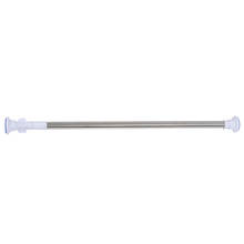 HLZS-Stainless Steel Round Head Extendable Telescopic Tension Shower Curtain Rods 70-120cm 2024 - buy cheap
