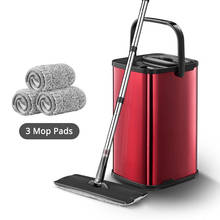 Flat Mop Free Hand Washing Mop Stainless steel Spin mop Microfiber Mop Suitable for all household hardwood floor cleaning tools 2024 - buy cheap