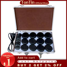 TONTIN  20pcs/set hot stone set basalt stone massage with heating box body Massage stones ysgyp-nls spa stone health care 2024 - buy cheap