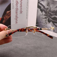 Rockjoy Rimless Eyeglasses Frames Male Gold Grey Glasses Men Brand Spectacles for Prescription Reading/myopia Lens 2024 - buy cheap
