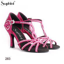 Танцевальная обувь для сальсы; Розовая блестящая танцевальная обувь; Новая коллекция; Блестящая блестящая женская танцевальная обувь для сальсы; Танцевальная обувь 2024 - купить недорого