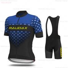 Raudax-Conjunto de Ropa de Ciclismo profesional para hombre, Conjunto de Jersey y pantalones cortos con tirantes, 2020 2024 - compra barato