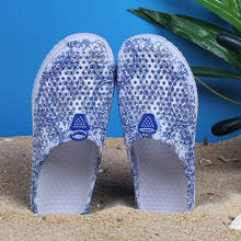 Original novo jardim flip flops água sapatos mulher esporte adulto verão praia aqua chinelo ao ar livre eva buraco sandálias de jardinagem sapatos 2024 - compre barato