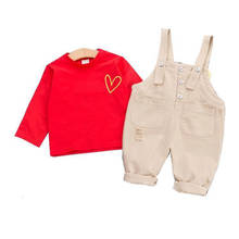 Kids Toddler Cotton Clothing New Spring Autumn Children Fashion Clothes Baby Boys Girls T Shirt Pants 2Pcs/sets Infant Tracksuit 2024 - buy cheap