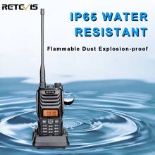 Retevis RT56 Взрывозащищенная рация портативная двухсторонняя рация IP65 водонепроницаемая 3,5 Вт VHF UHF 136-174 и 400-480 МГц трансивер 2024 - купить недорого