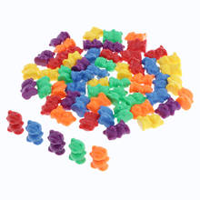 Ursos de contagem colorida, conjunto de 60 peças de habilidade de matemática, recursos de aprendizagem, atividade 2024 - compre barato