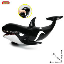 Oenux Big Size 40x18x12cm Killer Whale Sea Animals Soft PVC Shark Whale Action Figures Marine Animal Model Kids Collection Toy 2024 - buy cheap