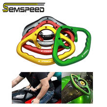 SEMSPEED-manija de mano delantera para motocicleta, apoyabrazos Universal CNC para motocicleta Kawasaki Z750, Z800, Z1000, ZX6R 2024 - compra barato