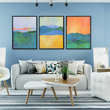 Sunrise Sunset-lienzo artístico de pintura, póster nórdico, imágenes de pared para sala de estar, carteles decorativos para el hogar y impresiones 2024 - compra barato