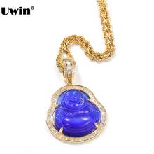 UWIN Buddha Pendant Necklaces For Women Gold Silver Color Colored Gem Necklace Fashion Jewelry New Style  Drop Shipping 2024 - buy cheap