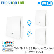 WiFi Smart Wall Light Switch RF433 Push Button Transmitter Smart life Tuya App Remote Control Works with Alexa Google Home 2024 - buy cheap