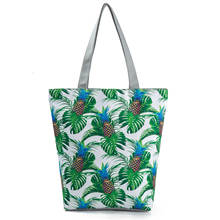 Women Green Fruit Leaf Shoulder Bag Ladies Large Capacity Tote Bag Pineapple Print Handbag  Female Shopping Bags 2020 Sale 2024 - buy cheap