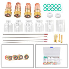 Areyourshop 30Pcs TIG Welding Stubby Gas Lens Pyrex Cup Kit Fits For Tig WP17 WP18 WP26 Torch 2024 - buy cheap