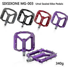 Sexsixone Utral герметичные велосипедные педали с ЧПУ алюминиевый корпус для MTB дорожного велосипеда 3 подшипника велосипедная педаль 2024 - купить недорого