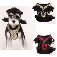 Fashion Pet Dog Harness Leash Training Walk Vest Small Medium Dogs Cat Bat Wings Harness With Leash Set Chihuahua Pet Products 2024 - buy cheap
