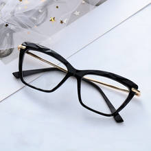 Fashion Square Glasses Frames for Women Trending Sexy Cat Eye Transparent Glasses Frame Optical Computer Eyeglasses 2024 - buy cheap