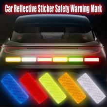 2/4Pcs Car Reflective Sticker Traffic Safety Warning Mark Reflective Strip Tape Luminous Car-styling Bumper Decals Auto Decor 2024 - buy cheap