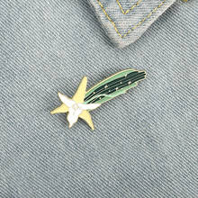 Cartoon Luminous Enamel Pins Comet Orchid Long-beaked Hawk Moth Brooches Bag Shirt Button Badge Jewelry Gift for Kids Friends 2024 - buy cheap
