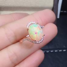 Natural And Real Opal Ring  Wedding Engagement Rings for Women 925 sterling silver Ring 2024 - buy cheap