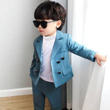 Flower Boys Formal Jacket+Pants 2Pcs Clothing Set Children Gentleman Performance Evening Tuxedo Dress Enfant Kids Wedding Suit 2024 - buy cheap