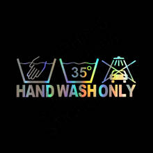 Adesivo à prova d'água para lavar as mãos, criativo, lavar as mãos, impermeável, protetor solar, refletivo, anti-uv, estilização da moda, pvc, 17.8cm x 6cm 2024 - compre barato