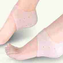 2pcs Silicone Heel Socks Gel Footing Care Pad With Hole Feet Cracked Skin Moisturizing Foot Care Anti Cracking Protective Sleeve 2024 - buy cheap