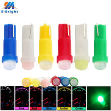 10X Car Interior W T5 1 SMD Auto Car Door Wedge Gauge Reading Instrument Dashboard Lamp Bulb White Red Blue Green Pink 2024 - buy cheap