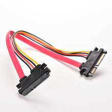1 шт. 30 см 22Pin SATA кабель штекер к гнезду 7 + 15 Pin Serial ATA SATA Data Power Combo удлинитель соединитель Conterver 2024 - купить недорого