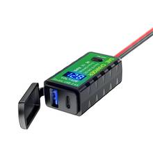 Waterproof 12V 24V Motorcycle QC3.0 PD Type C Charger SAE to USB Adapter with Voltmeter & ON/Off Switch for Smart Phone Tablet 2024 - buy cheap