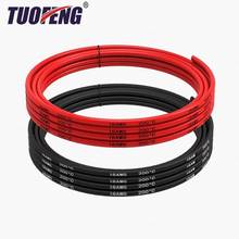 18 AWG black and red silicone wire connection cable stranded tinned copper wire high temperature 2024 - buy cheap