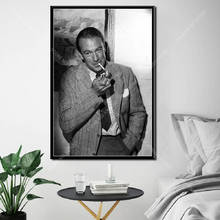 G632 Art Decor Gary Cooper Smoking a Cigarette Movie Star Actor Master Wall Art Canvas Painting Silk Poster 2024 - buy cheap