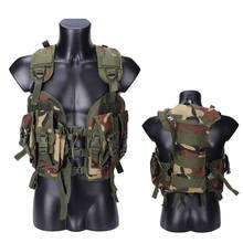 Tactical Gear 97 Selo Saco Molle Vest Homens Colete de Caça Com Chaleira Camuflagem Militar Airsoft Paintball Armadura 2024 - compre barato