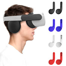 Silicone VR Ear Muffs Noise Reduction Earflap Headphone Sound Collector VR Earmuffs For Oculus Quest 2 VR Headset Dropshipping 2024 - buy cheap