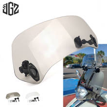 Motorcycle Acrylic Extension Windscreen Clamp-On Windshield For Piaggio Gilera SP50 VX SC 125 ST VXR 200 Nexus 250 300 500 GP800 2024 - buy cheap