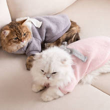 Suéter de punto para gatos pequeños, ropa cálida para mascotas, abrigo, chaqueta, suministros para Otoño e Invierno 2024 - compra barato