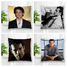 Alta qualidade personalizado henry cavill quadrado fronha com zíper quarto casa caso capa de travesseiro 20x20cm 35x35cm 40x40cm 2024 - compre barato