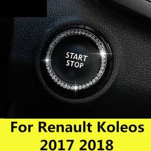 Cubierta de reemplazo del botón de arranque del motor, interruptor de parada, decoración Interior Universal, accesorios de coche para Renault Koleos 2017 2018 2024 - compra barato