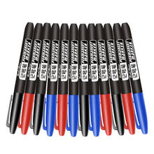 3 Colors Black Red Blue Oily Marker Brush CD Fabric Dry Fast Waterproof Mark Pen School Office Supply Stationery Paintbrush 2024 - buy cheap