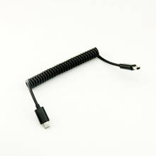 1pcs Micro USB B 5Pin Male To Mini USB B 5 Pin Male Spiral Coiled Adapter Cable 3FT 2024 - buy cheap