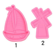 Boat Sail Windmill Silicone Cake Mold Fondant Cake Decorating Tools Soft Clay Mould Baking Tool 2024 - buy cheap