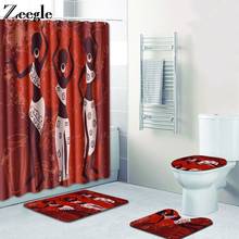 Zeegle Bathroom Mat Set Anti Slip Toilet Pedestal Rug Flannel Toilet Seat Cover Absorbent Bathroom Carpets Washable Toilet Set 2024 - buy cheap