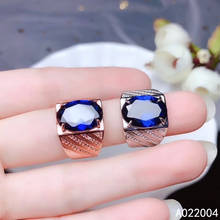 KJJEAXCMY fine jewelry 925 sterling silver inlaid naturalstones gem  sapphire new men male ring luxury Support test hot selling 2024 - buy cheap