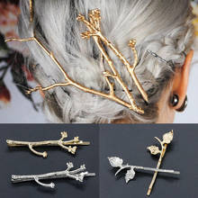 Novo elegante metal clipes de cabelo personalidade criativa árvore ramo hairpins para mulheres meninas festa casamento acessórios jóias cabelo 2024 - compre barato