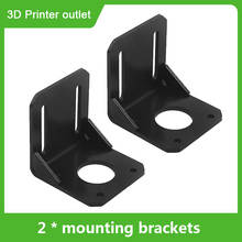 2PCS Aibecy L Shape Mounting Bracket for 42 Stepping Motor Nema 17 Stepper Motor Accessories Strong Steel Brackets Motor Holder 2024 - buy cheap