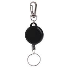 Fishing Zinger Retractor Key Ring Holder Retractable 60cm Steel Cable Anti Lost 2024 - buy cheap