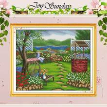 Spring Patterns Counted Cross Stitch 11CT 14CT Cross Stitch Set Wholesale Scenery Cross-stitch Kits Embroidery Needlework 2024 - buy cheap